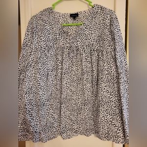 Leopard Print top, Who What Wear, 1X, Bell Sleeves